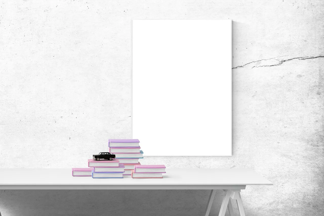 poster mockup, mockup, poster, frame, template, interior, photo, blank, photo frame, space, desk, presentation, stock, picture, wall